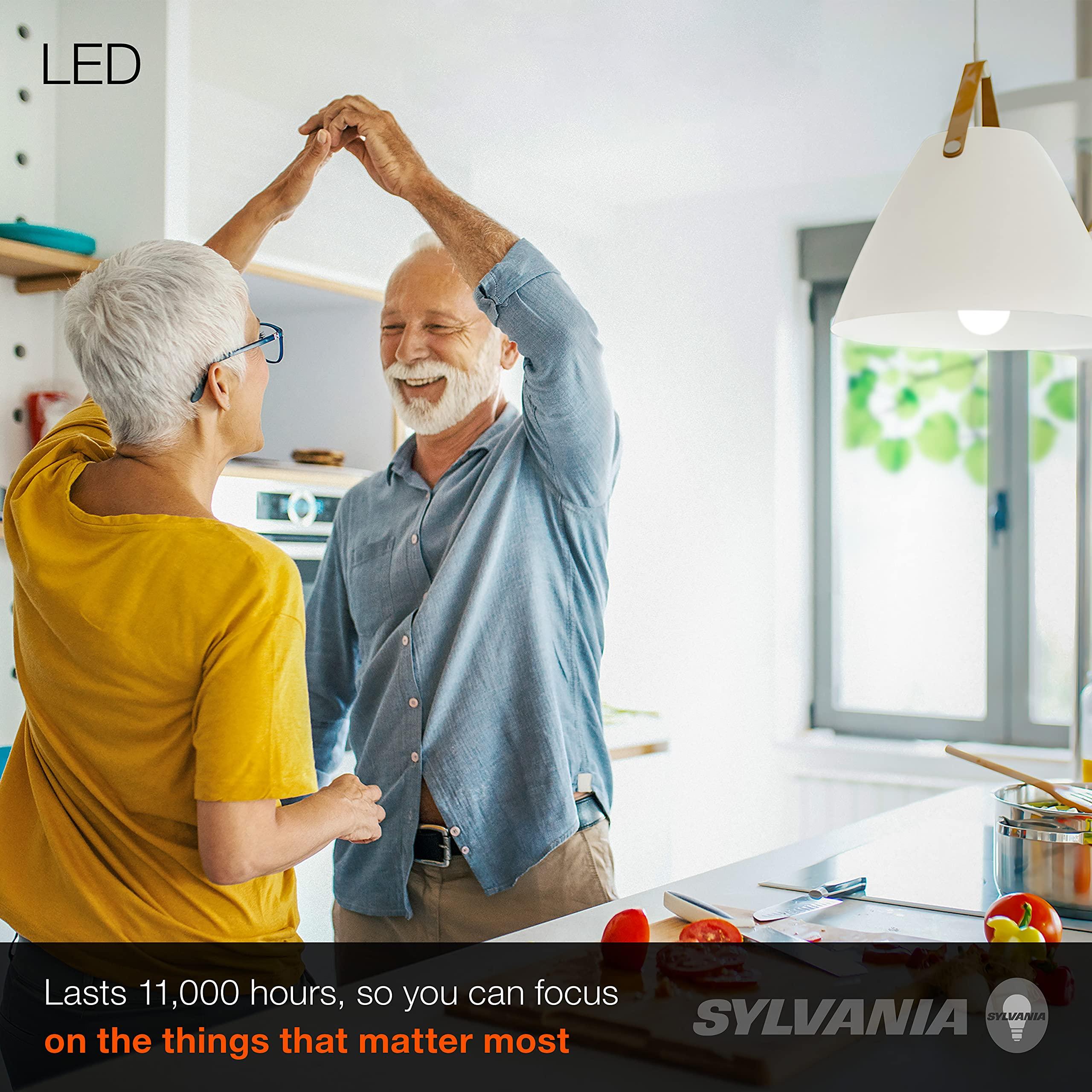 LEDVANCE SYLVANIA LED A19 Light Bulb, 60W Equivalent, Efficient 8.5, 10 Year, W, 5000K, 800 Lumens, Frosted, Daylight - 24 Count (Pack of 1)