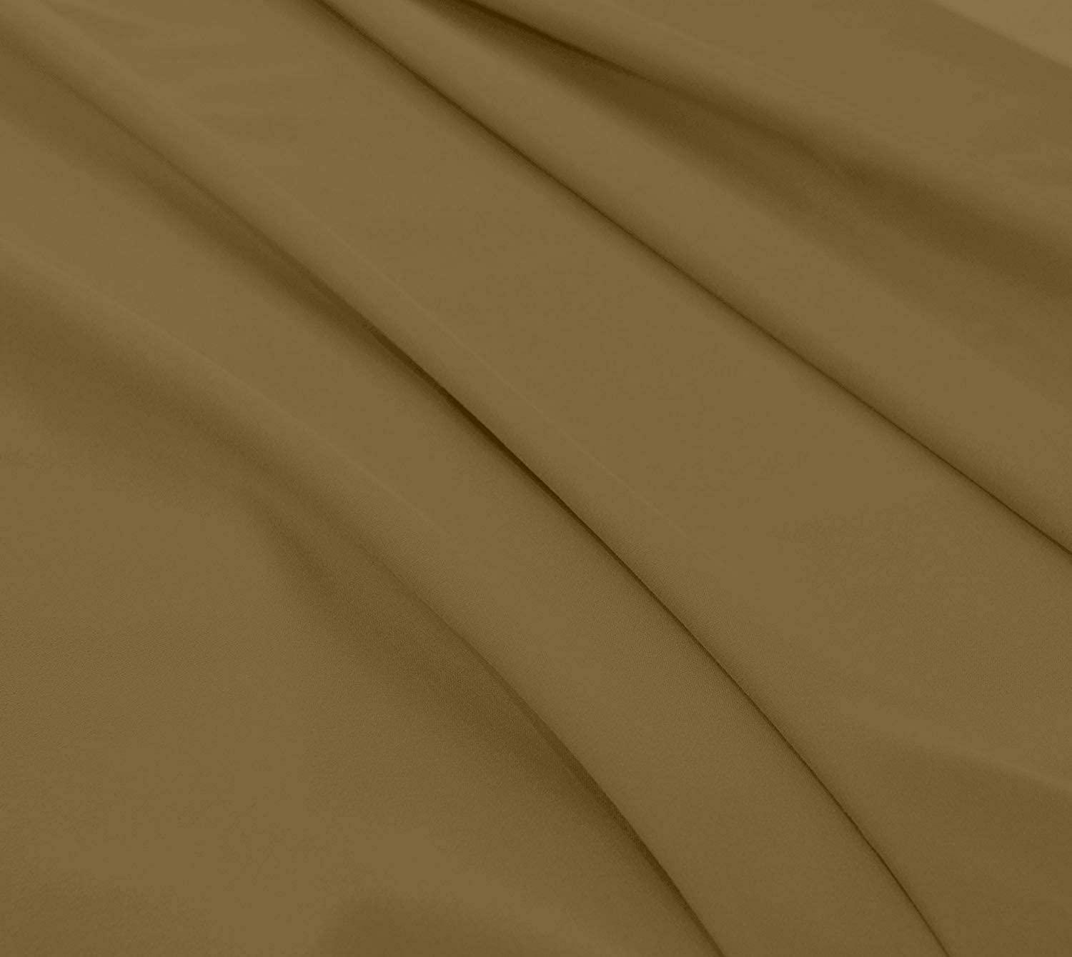 Rover Bedding Rover Bedding 5PC Bed Sheet Set Split King Sheets Set for Adjustable Bed - 800 Threat Count 100% Egyption Cotton Split King, Taupe Solid, Sateen Weave, 18\'\' Deep Pocket (Split King,Taupe Solid)