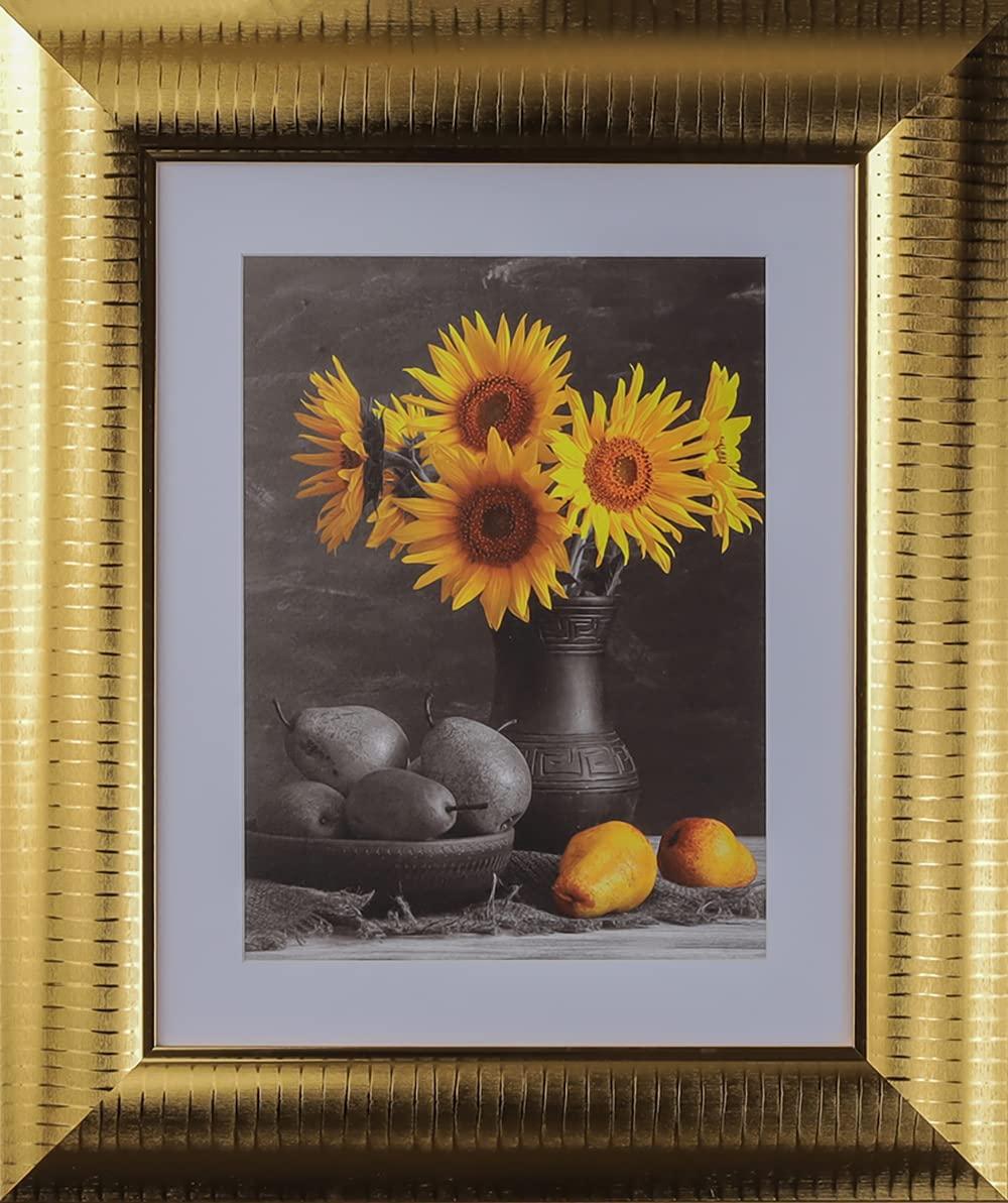 WHOLESALE ARTS AND FRAMES WHOLESALE ARTS AND FRAMES 3-5/8\" Polystyrene Millenial Modern Picture Frame 22x22 Metallic Gold by WholesaleArtsFrames-com 325 Series Made In USA