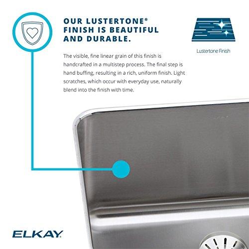 Elkay Elkay ELUHAD211550PD Lustertone Classic Single Bowl Undermount Stainless Steel ADA Sink with Perfect Drain