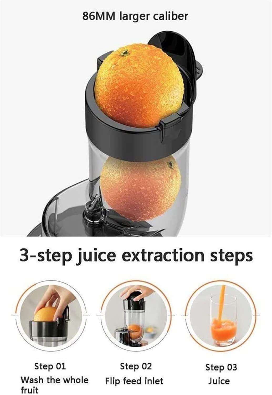 TNSSCZM Wide Mouth Juice Extractor, Machines Free Compact Fruits & Vegetables Dual Speed Centrifugal with Non-drip Function, Stainless Steel s Easy to Clean