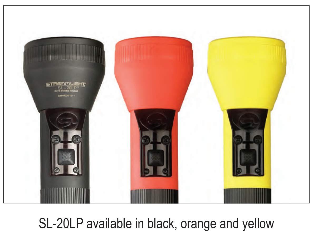 Streamlight Streamlight 25313 SL-20LP 450-Lumens Full Size Rechargeable LED Flashlight with 120V/100V AC/12V DC Smart Charge, 2 Sleeves, Orange
