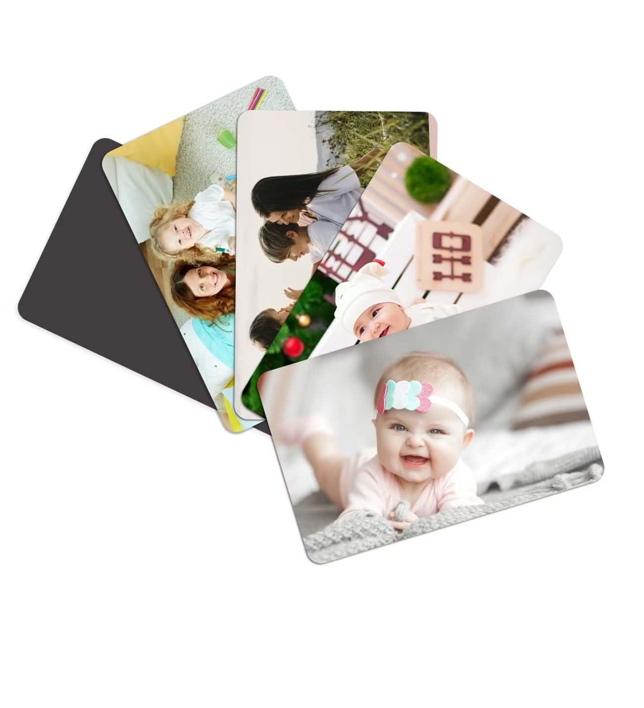 l lalaraf 50 pcs Custom Magnet, Add Your Photo Fridge Magnets, Home Decoration Photo Refrigerator Magnets, Office and Kitchen Locker Magnets