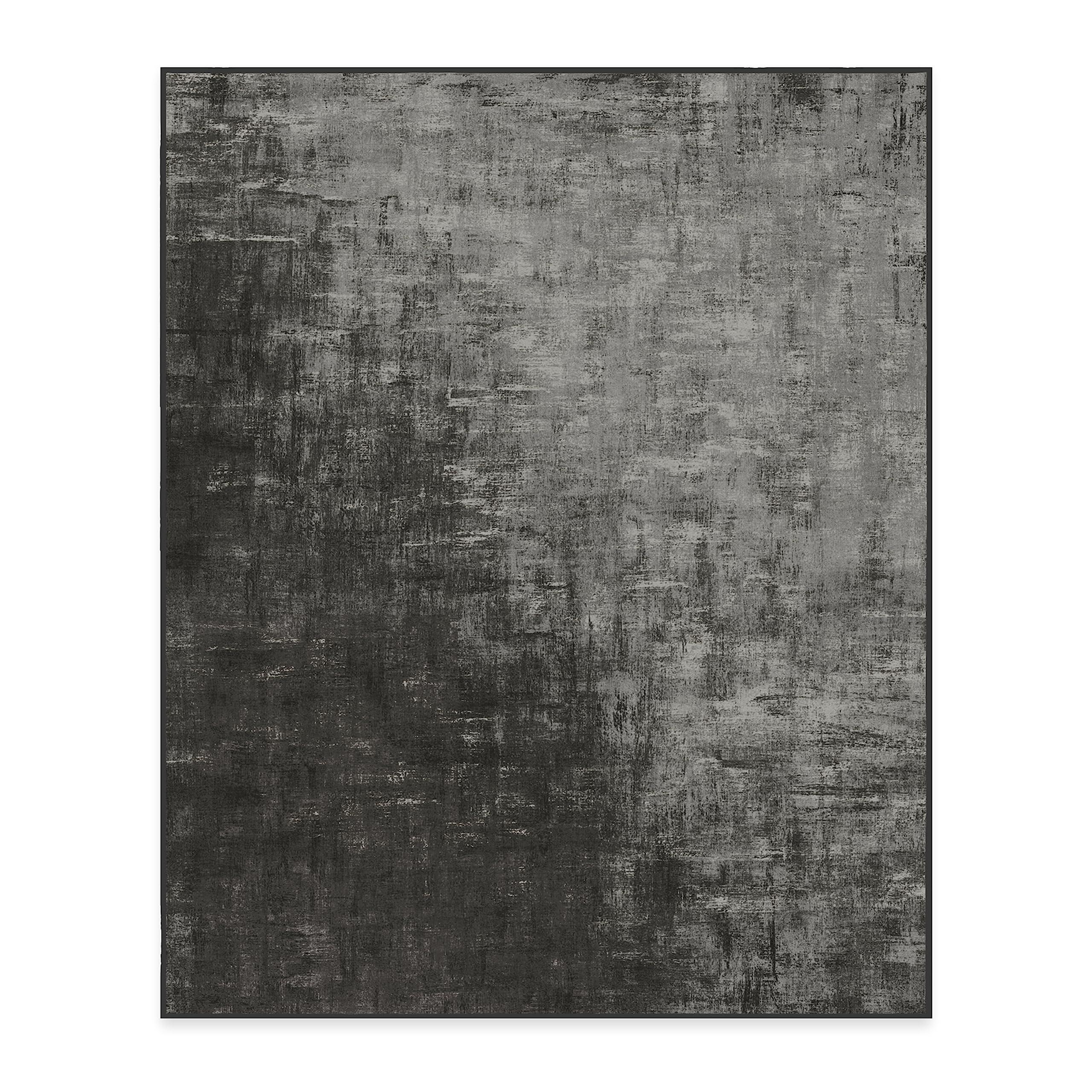 RUGGABLE Ruggable Washable 8x10 Large Area Rug, Impasto Greyscale, Premium Modern Rugs for Living Room, Bedroom, Kitchen, Office, Classroom with Gripper Non Slip Pad