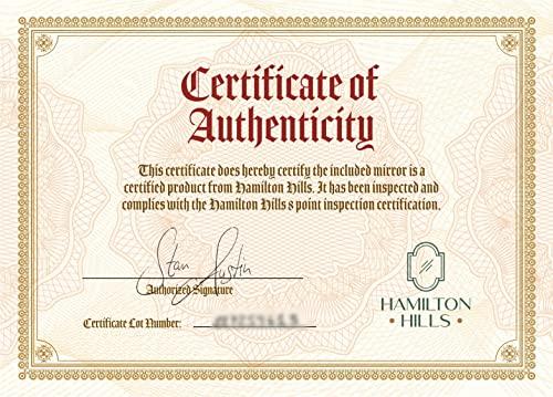 Hamilton Hills Hamilton Hills 24x36 inch Frameless Oval Pivot Wall Mirror with Black Rounded Wall Brackets | Large Circular Tilt & Pivoting Bathroom Mirror | Bedroom, Farmhouse Hanging Oval Wall-Mounted Vanity