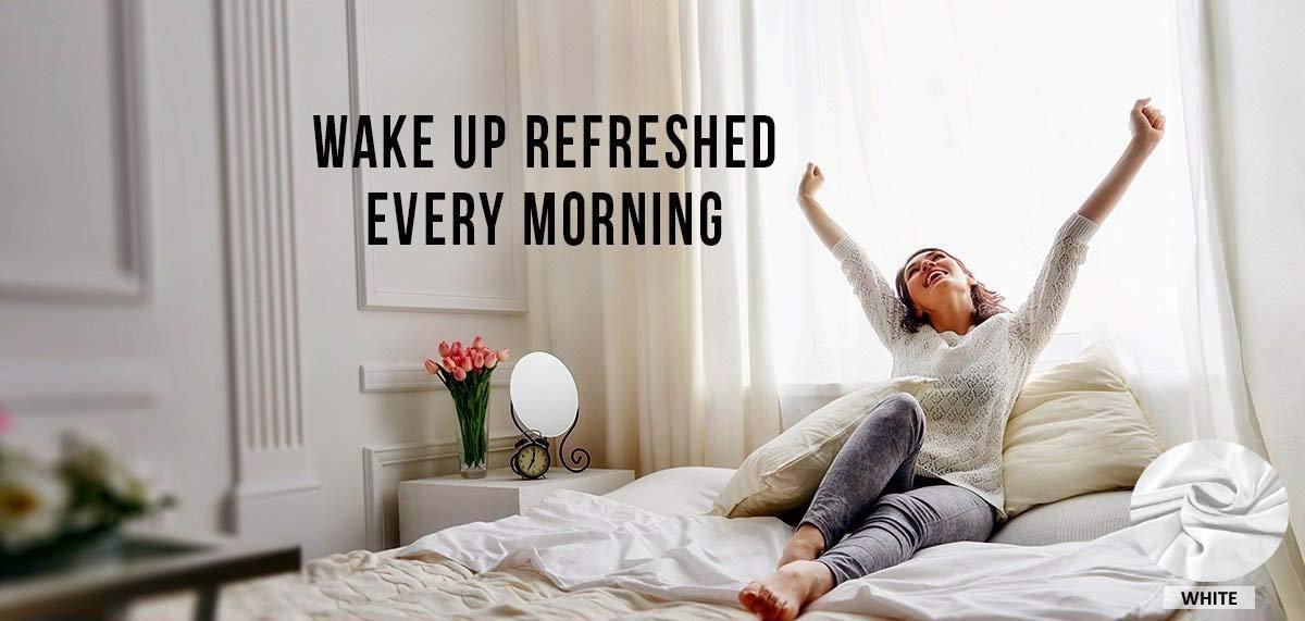 COTTONWALAS COTTONWALAS Today\'s Deals on Authentic Heavy Quality Bed Sheets King Size 1500-TC Egyptian Cotton Sheet Set King Size (76x80) Fits Mattress 10-12 Inch Fully Elastic Deep Pocket (Solid, Light Blue)