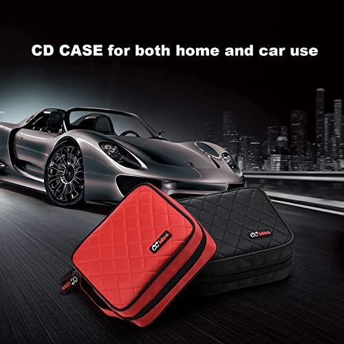CCidea CCidea 40 Capacity CD/DVD Case Holder Portable Wallet Disc Storage Binder for Car, Home,Travel Carrying Organizer (Black) Specials