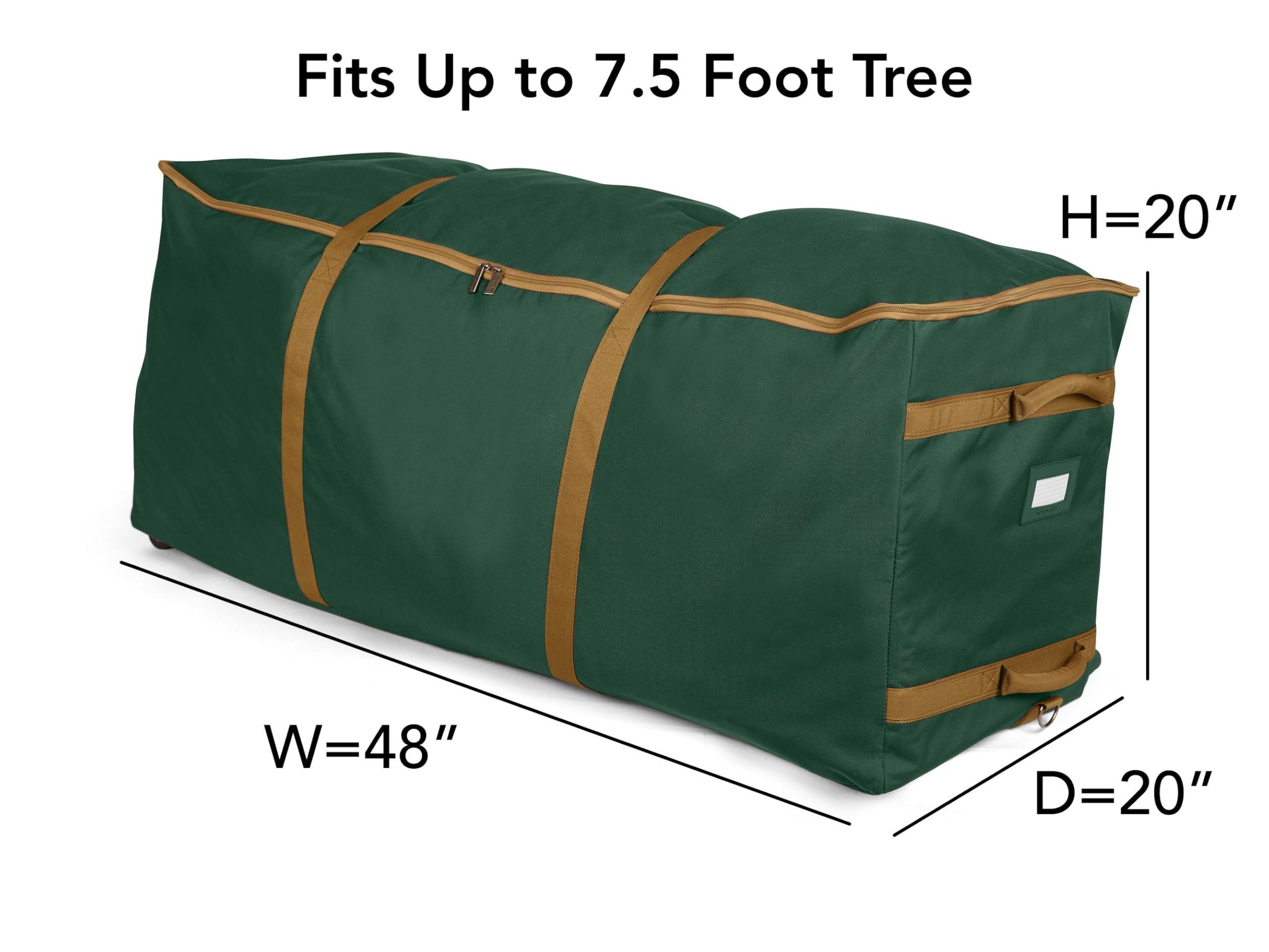 Covermates Covermates Keepsakes Christmas Tree Rolling Cinch Bag – Superior Protection, Padded Handles - Holiday Storage-Green