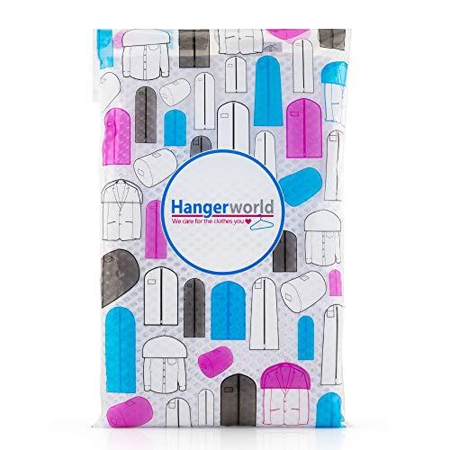 HANGERWORLD HANGERWORLD Professional Mesh Net Wash Laundry Bag with Zipper - for Socks Delicates and Baby Clothes - White, 24in x 17.5in