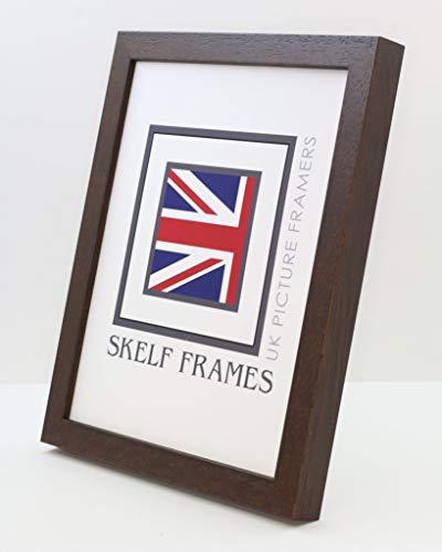 Skelf Frames Skelf Frames 12 x 10 Inches Picture Photo Frame in Phoenix Brown Solid Wood with Glass Hand made in Yorkshire (Multiple Sizes)