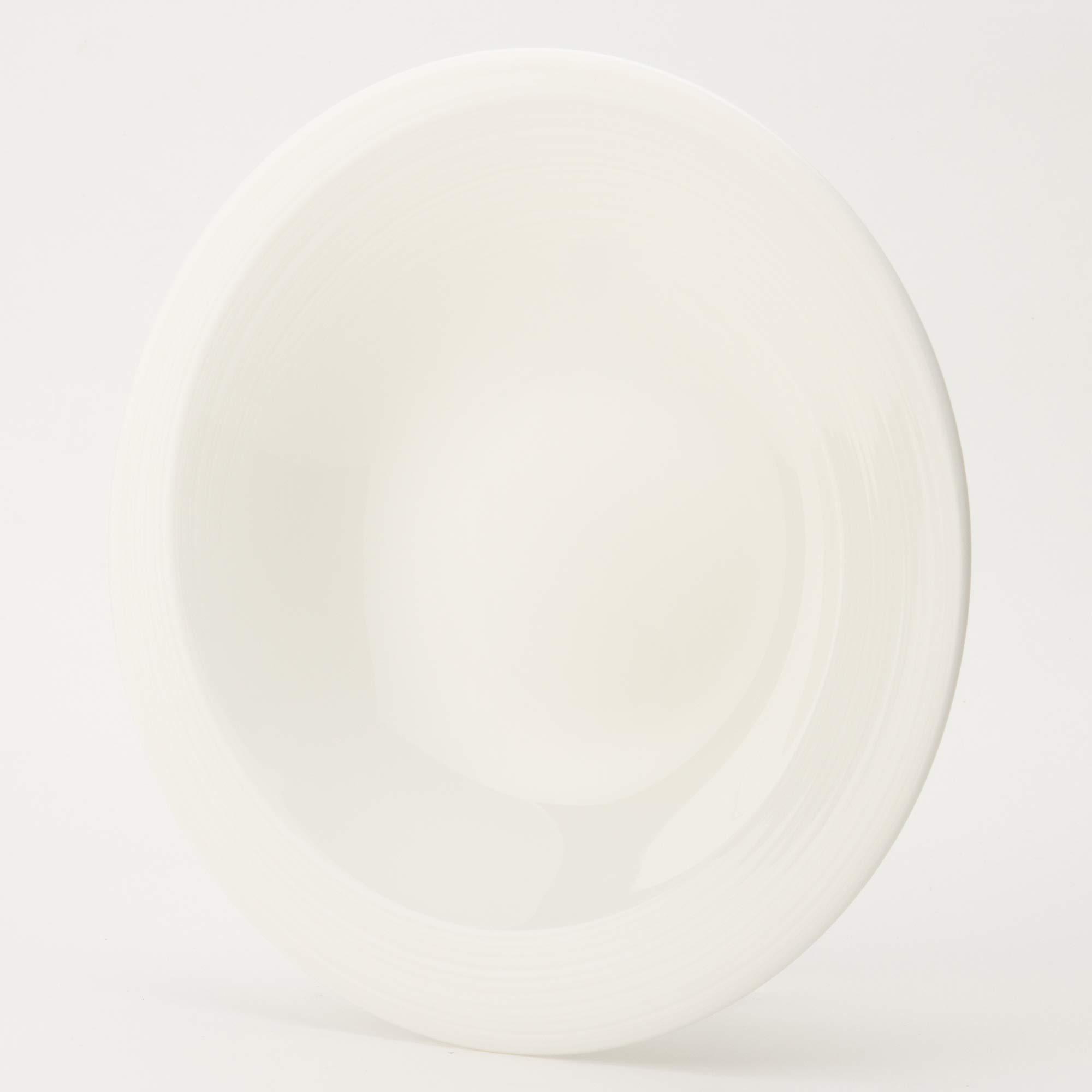 NARUMI() Narumi 50180-5304 Plate, Esprit, 9.1 inches (23 cm), White, Simple, Stylish, Relief Soup, Deep, Deep Plate, Microwave Heated, Dishwasher Safe, Made in Japan