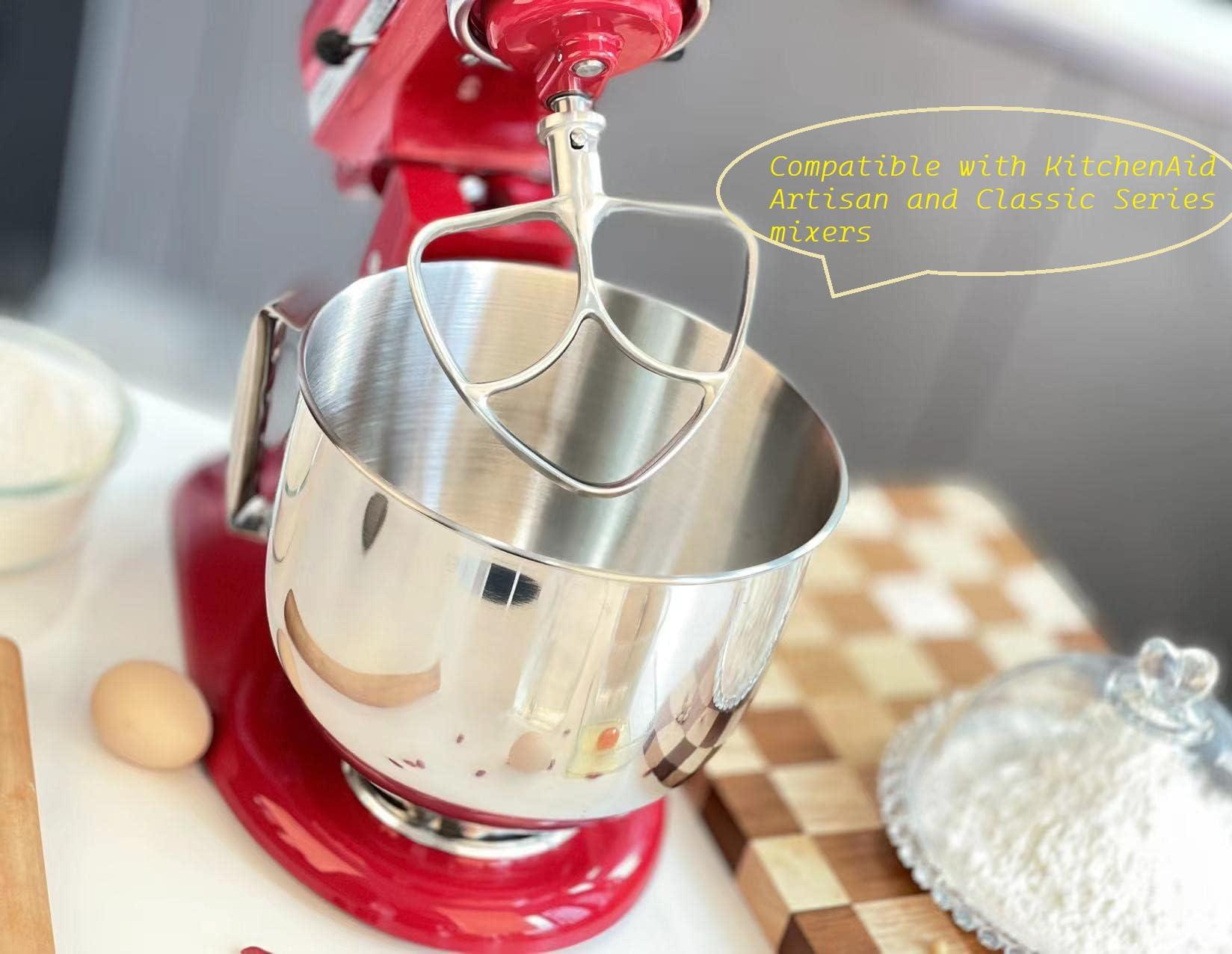 Chef\'sCorner 5.5 Quart Stainless Steel Mixer Bowl for KitchenAid Stand Mixers, Compatible with 4.5 & 5 QT KitchenAid Tilt-Head Mixers, KitchenAid Mixer Accessories, KitchenAid Replacement Bowl (5.5 QT)