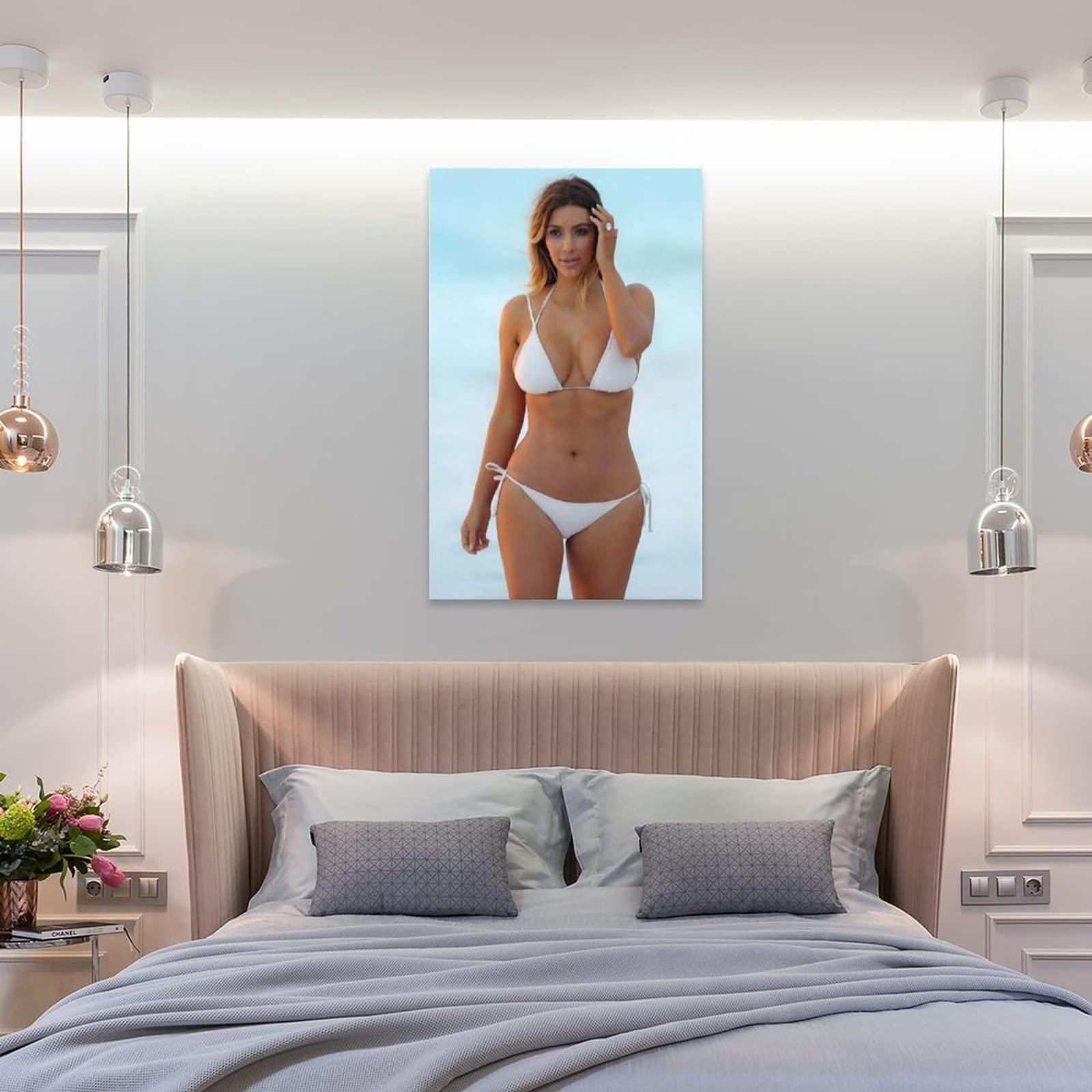 Generic Kim Kardashian Sexy Poster Wall Art Poster Gifts Bedroom Prints Home Decor Hanging Picture Canvas Painting Posters 12x18inch(30x45cm)