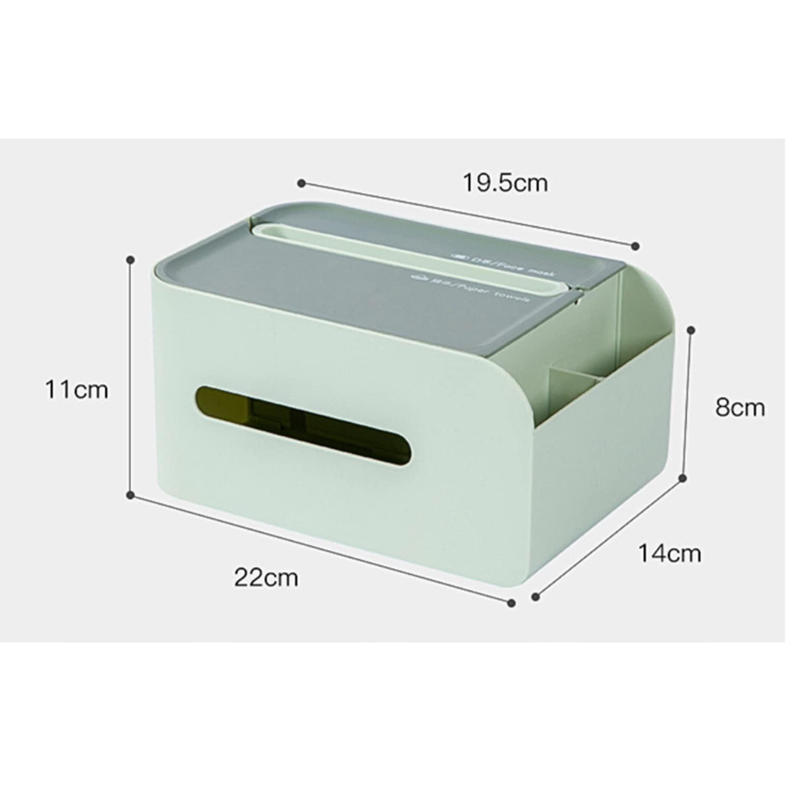 BONAD Tissue Holder Box Tissue Holder Box, Facial Tissue Box Cover, Toilet Paper Holder Case Dispenser for Countertop Bedroom Bathroom Car Office Tissue Holder Case (Color : Dark Blue)