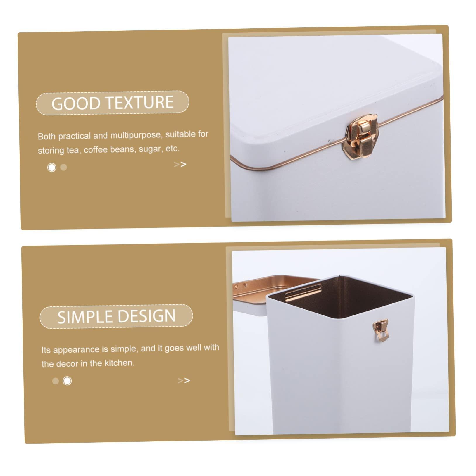 Zerodeko Tea Tea Storage Containers Tea Container Canister with Airtight Lids Tea Bag Storage Jar Food Storage Container Food Storage Jar Tea Tin Canister Tea Storage Canister