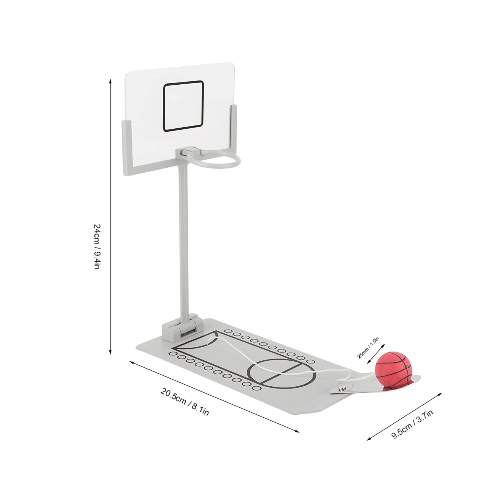 Pilipane Desktop Table Basketball Games Set with Basketball Court,Mini Basketball Hoop, Move Basket, Light and Score Fun Sports Novelty Toy for Birthday Gifts, Mini Basketball Hoop,Desktop Table Basketbal