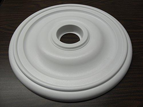 Henta Henta Plano III Ceiling Medallion Paintable ABS Plastic (White, 27” diameter)
