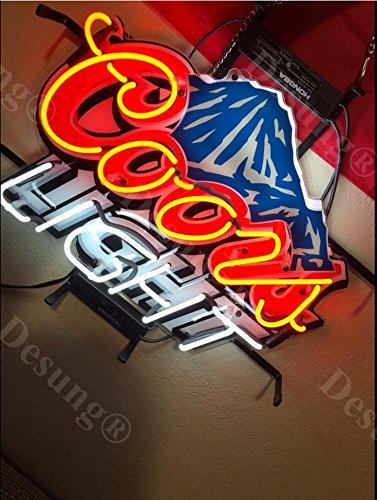 Desung Desung 19\"x15\" Coor Lights Mountain Neon Sign Light HD Vivid Printing Technology Man Cave Beer Bar Pub Handmade Real Glass Tube Lamp NT02