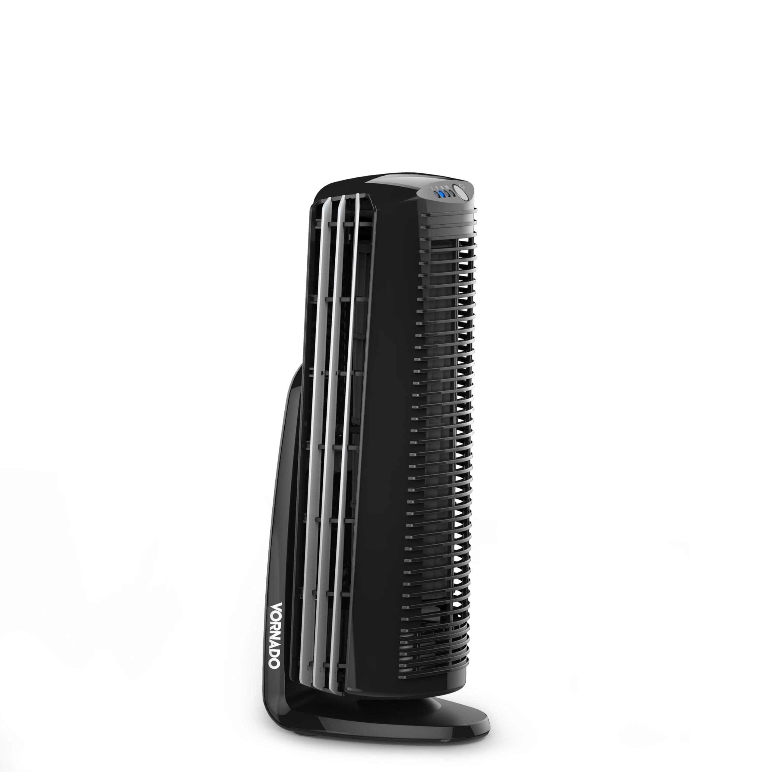 Vornado Vornado Duo Small Room Tower Air Circulator Fan, Black, 14 In.
