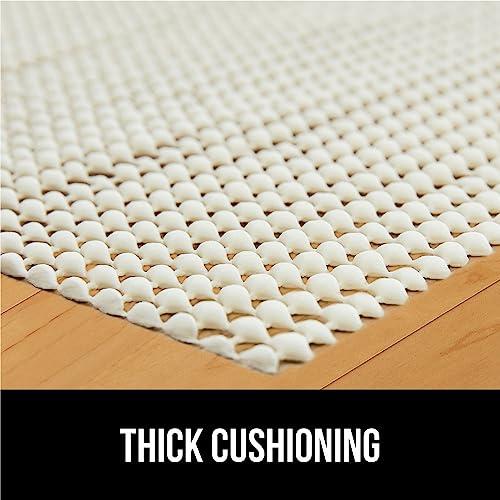 Gorilla Grip Gorilla Grip Extra Strong Rug Pad Gripper, Grips Keep Area Rugs Safe and in Place, Thick, Slip and Skid Resistant Pads for Hard Floors Under Carpet Mat Cushion and Hardwood Floor Protection 3x5 FT