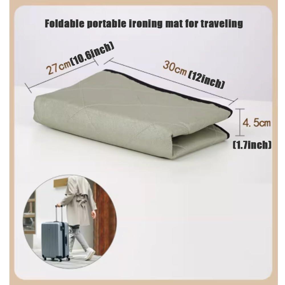 BERWDUXA BERWDUXA Over The Door Steamboard Press Pad, Vertical Hanging Clothes Ironing Board, for Handheld Steamer, Foldable Heat Resistant Clothing Care Steam Pad, with Glove(Pad)