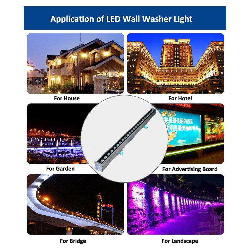 RSN LED RSN LED Wall Washer Light 36W IP65 Waterproof 3 Years Warranty (Warm White, 36W)