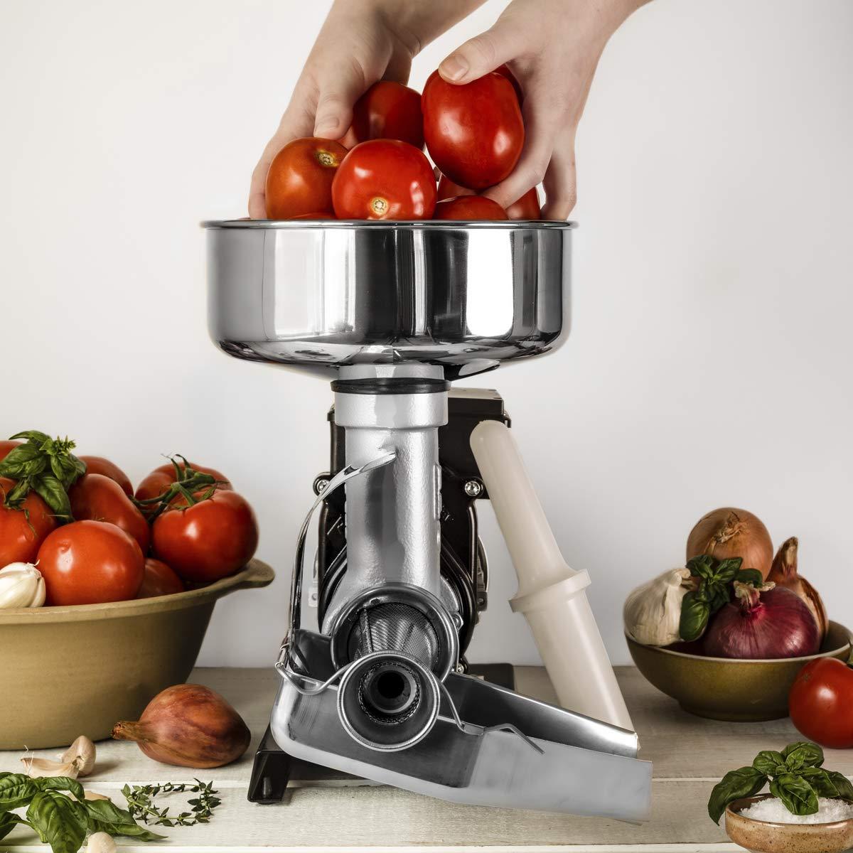 Raw Rutes Raw Rutes - Electric Tomato Strainer Machine - Made in Italy - Perfect for Canning Tomato Purees, Sauces and More! (No. 3)