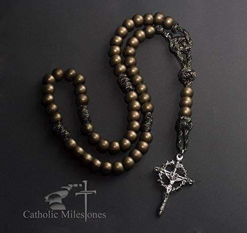 Catholic Milestones Brass Armour of God Paracord rosary