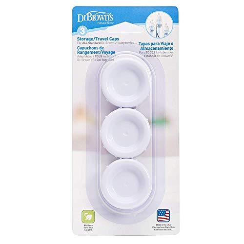 Dr. Brown's Dr. Brown's Natural Flow Standard Storage Travel Caps Replacement, 9 Count (Pack of 1)