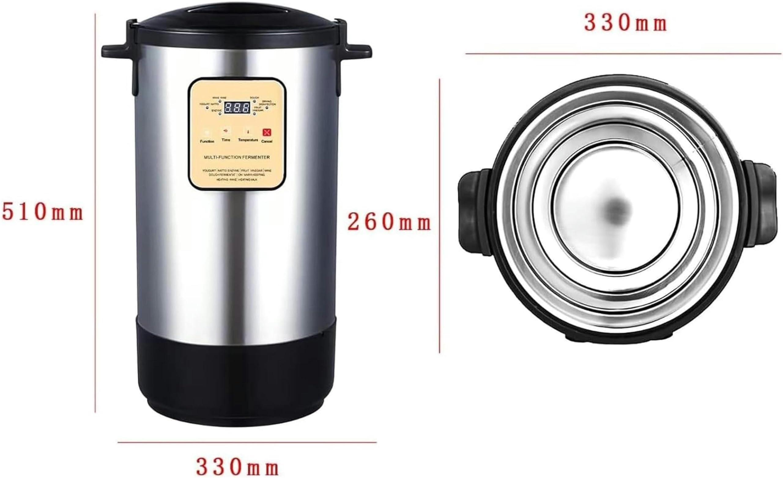 MOUNW MOUNW Commercial Fermentation Machine Yogurt Fermenter, 12L Electric Automatic Intelligent Control Fermentation Machine for Garlic, Yogurt, Pickle, Sweet Rice Wine, Dough, Vinegar and Enzyme