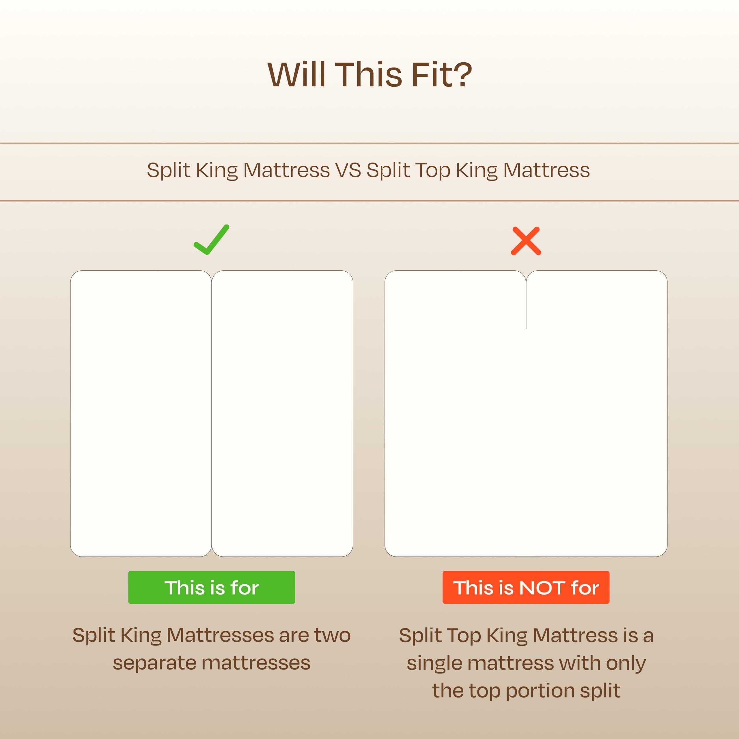 California Design Den California Design Den Luxury Split King Sheets Sets for Adjustable Bed -Buttery Soft 800 Thread Count 100% Cotton Set -Beats Fake Egyptian Claims,Bedding Set with Durable Twin XL Fitted Sheets (Ivory)