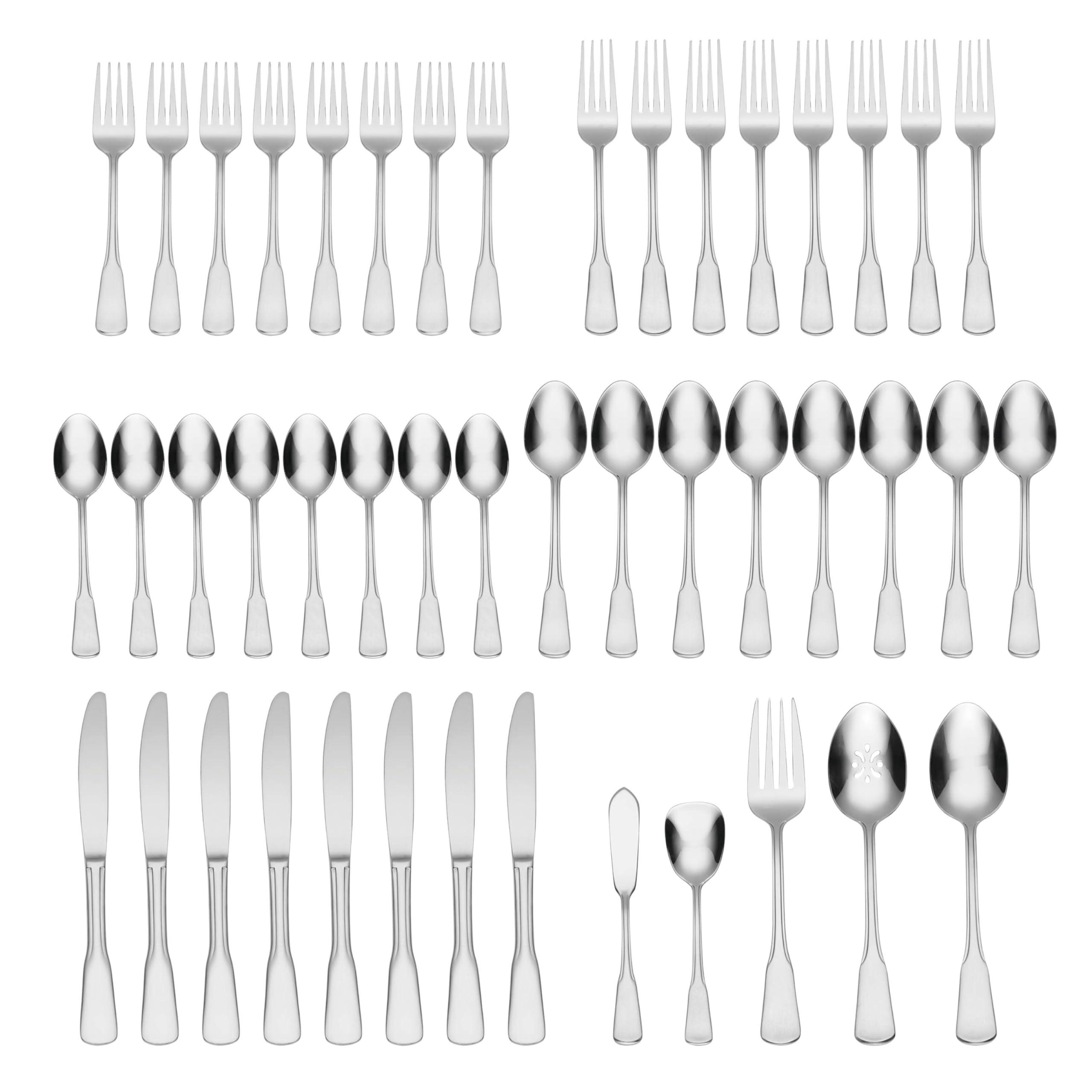 Oneida Oneida Colonial Boston 45-Piece Flatware Set, Service for 8