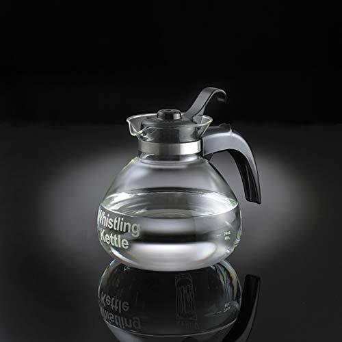 Medelco Medelco 12-Cup Glass Stovetop Whistling Kettle (1)