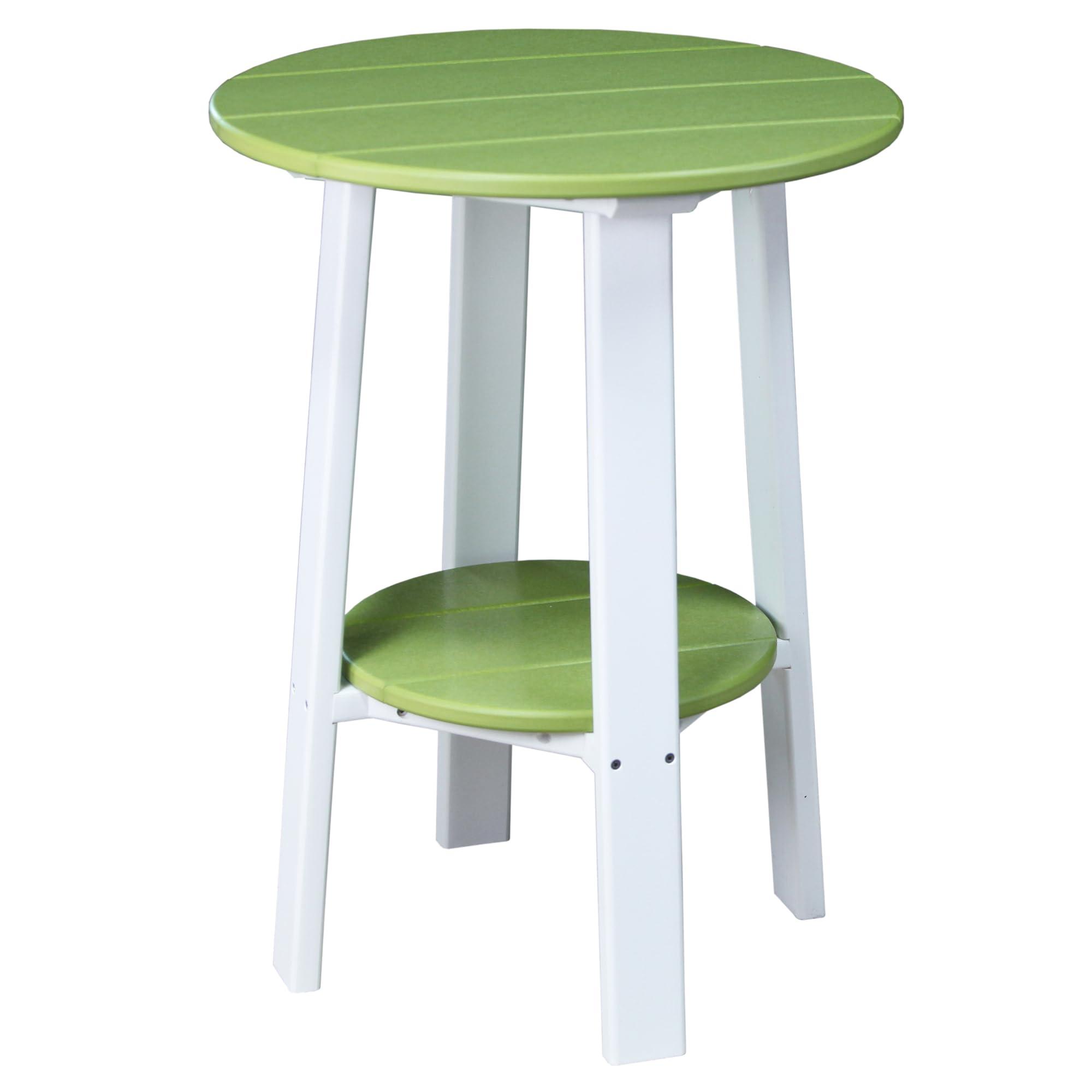 LuxCraft LuxCraft Deluxe End Table 28\" Lime Green/White