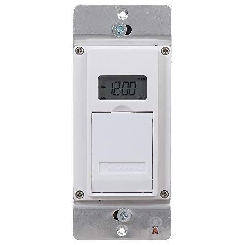 Intermatic Intermatic EJ600 120 Volt Indoor Digital Astro in-Wall Timer, White, med