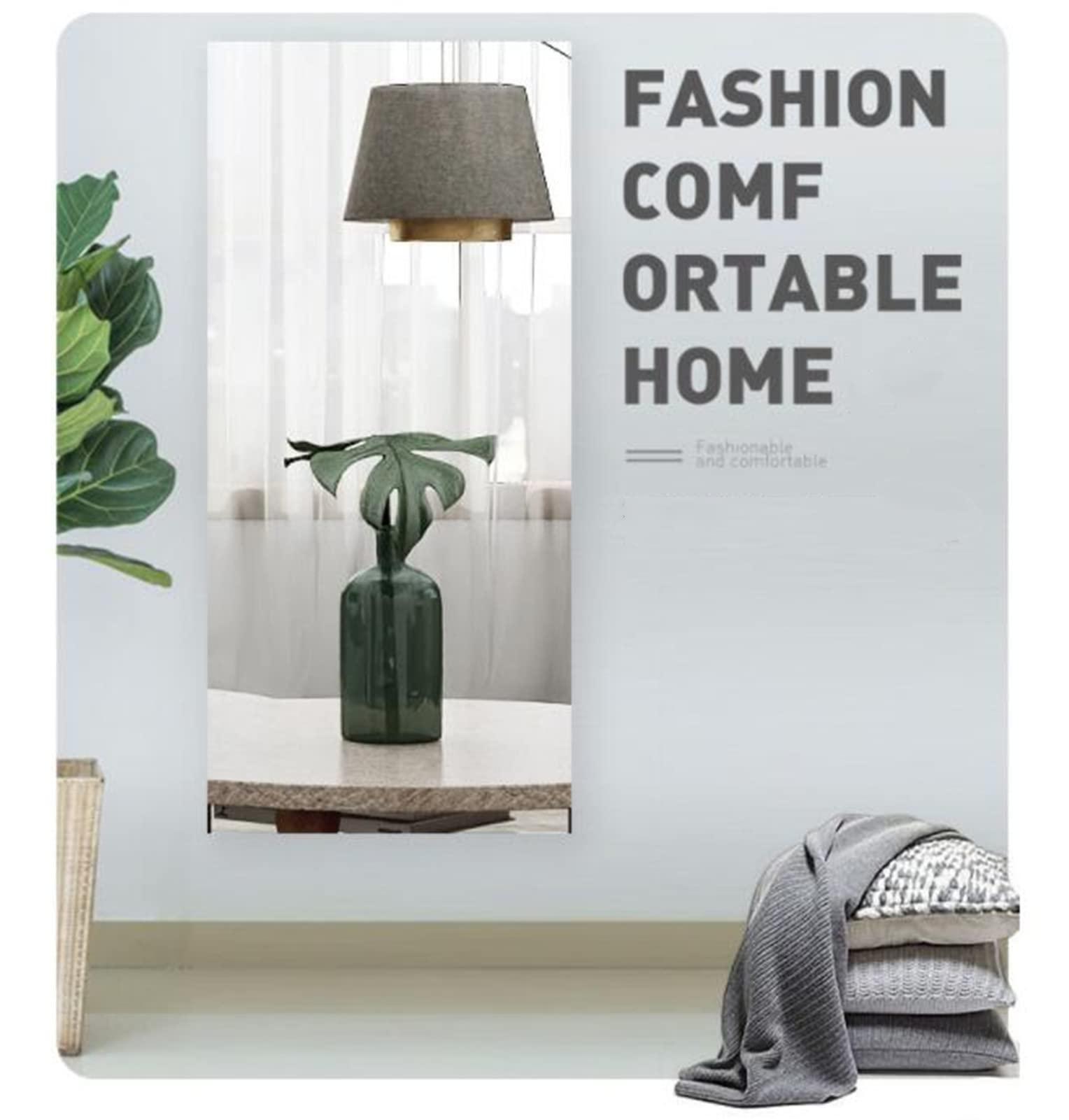 Onecen Flexible Mirror Sheets,19.7x59in Mirror Paper Self Adhesive Roll Stickers Non Glass Self Adhesive Mirror Tiles Self Adhesive Sheets,Great for Craft Home Wall Decor (Silver 19.7 * 59inches)