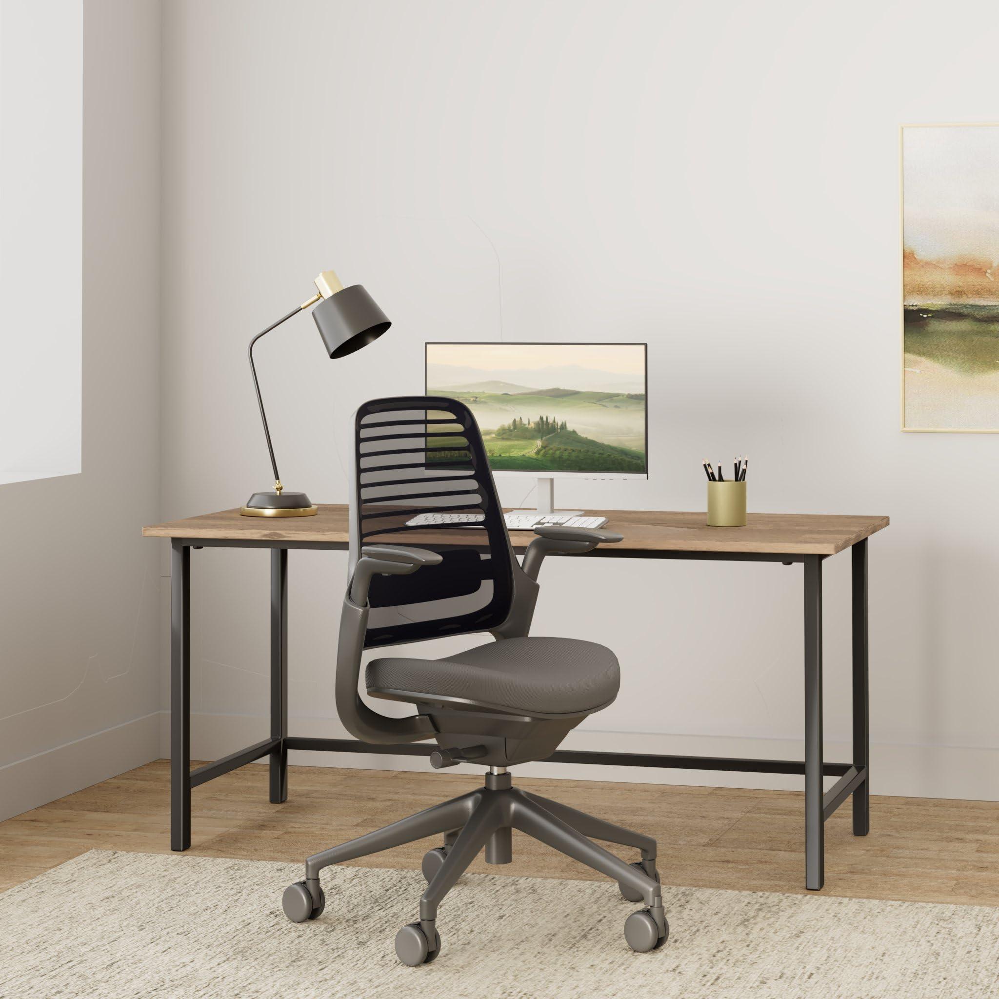 Steelcase Steelcase Series 1 Office Chair - Ergonomic Work Chair with Wheels for Carpet - Helps Support Productivity - Weight-Activated Controls, Back Supports & Arm Support - Easy Assembly - Graphite
