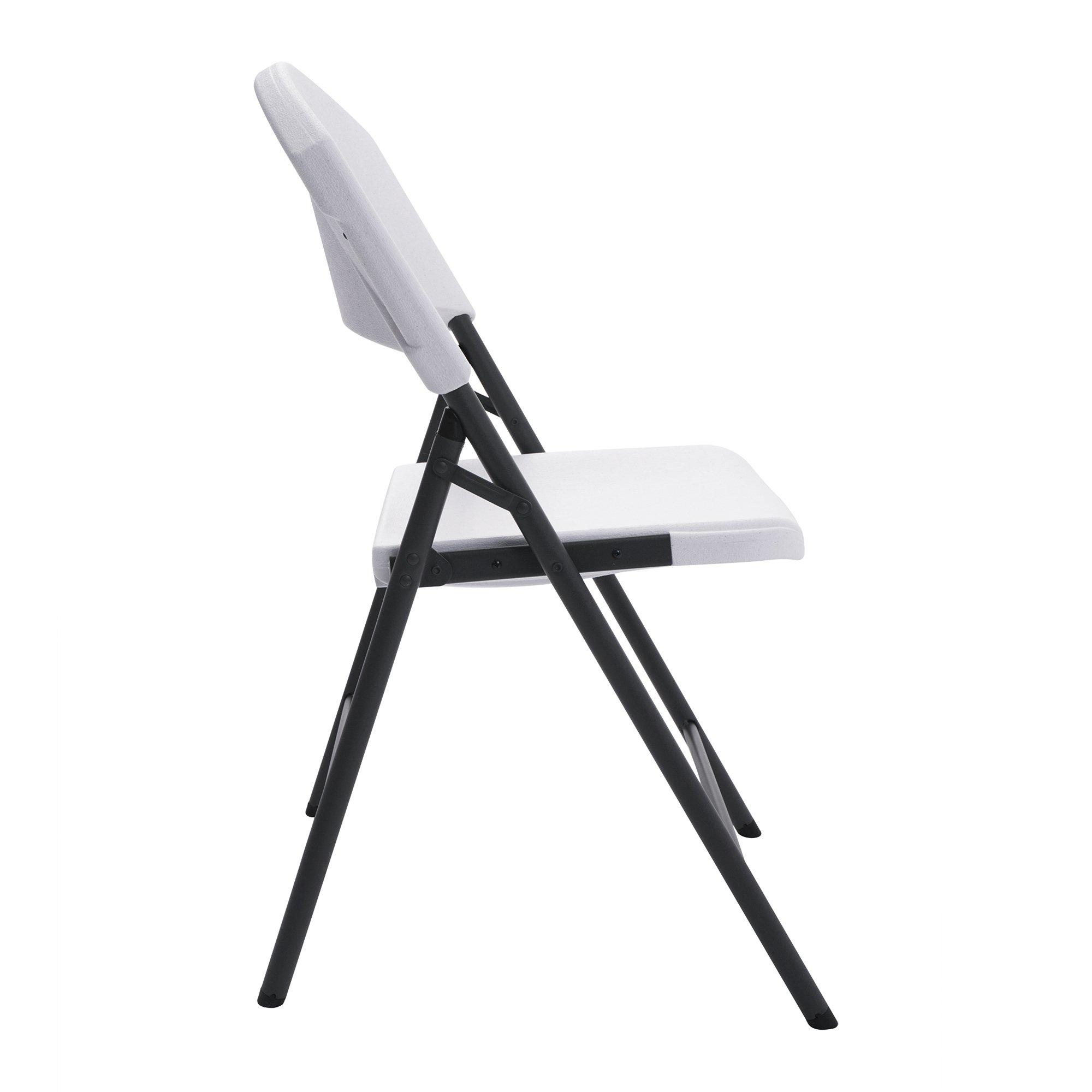 Lifetime Lifetime 42810 Light Commercial Folding Chair (Pack of 4), White