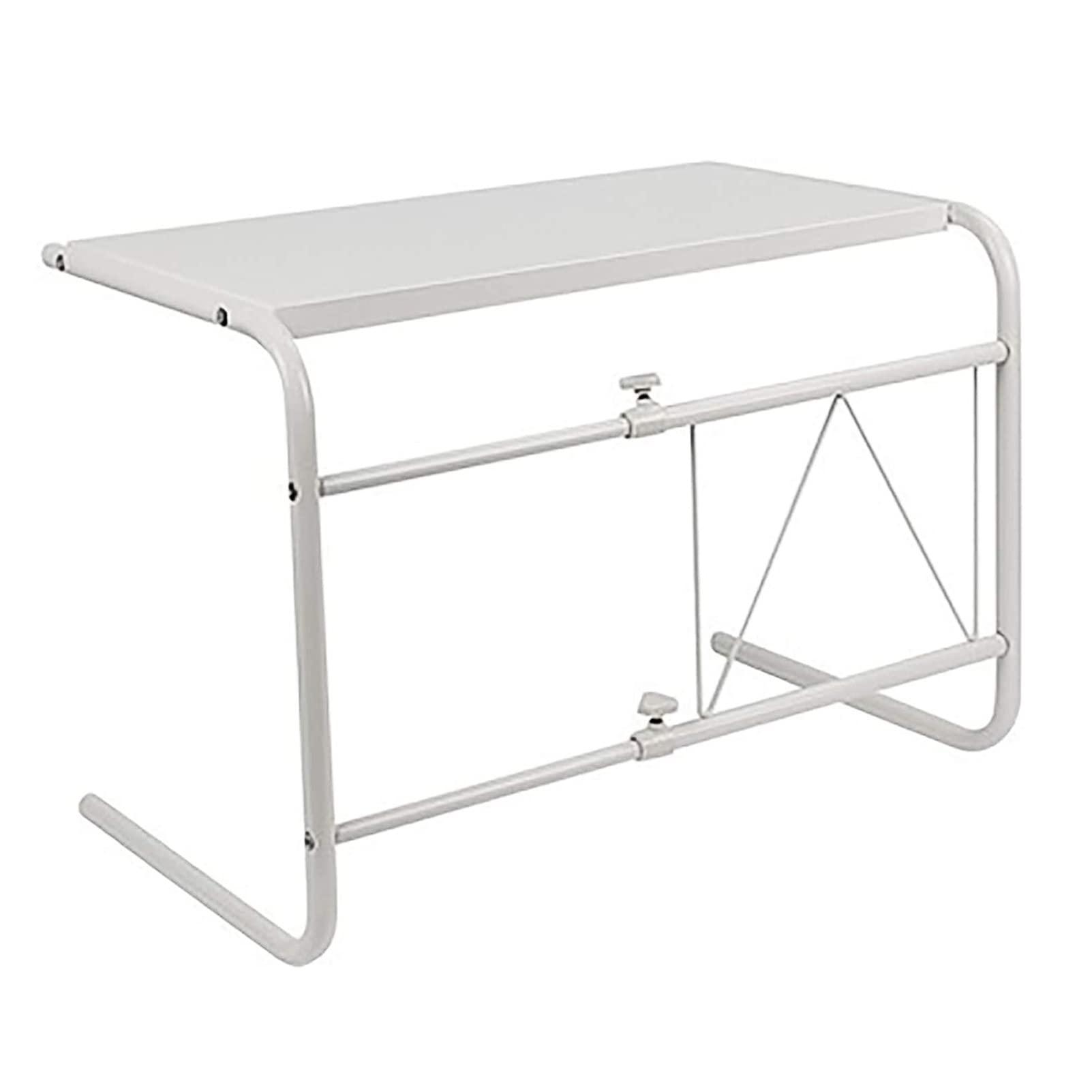 CGF- Carbon Steel Microwave Oven Rack, Expandable Microwave Shelf, Kitchen Counter Space Saver Shelf and Organizer, 110 Lbs Weight Capacity, White U Type