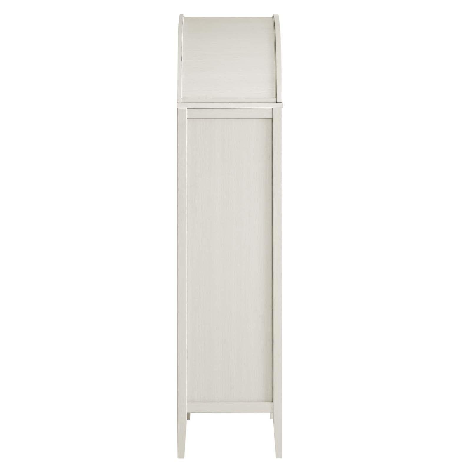 Modway Modway EEI-6639-WHI-OAK Nolan Tall Arched Storage Display Cabinet, White Oak