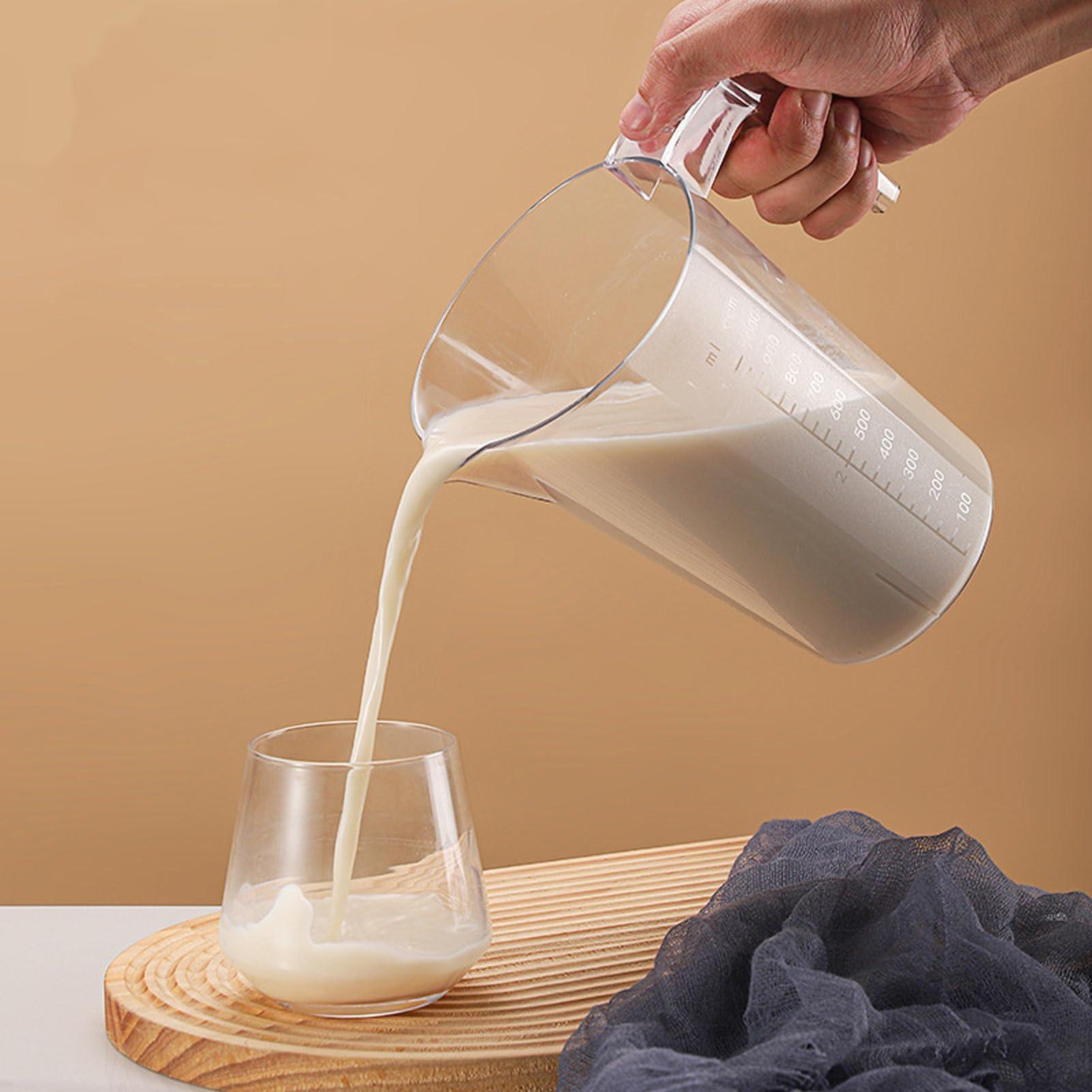 WOHPNLE Measuring Cup, Measuring Cup for Dry and Liquid Ingredients Measuring Pitchers Easy Read Liquid Measuring Cups for Vinegar Flour Liquid Oil(2000ML)