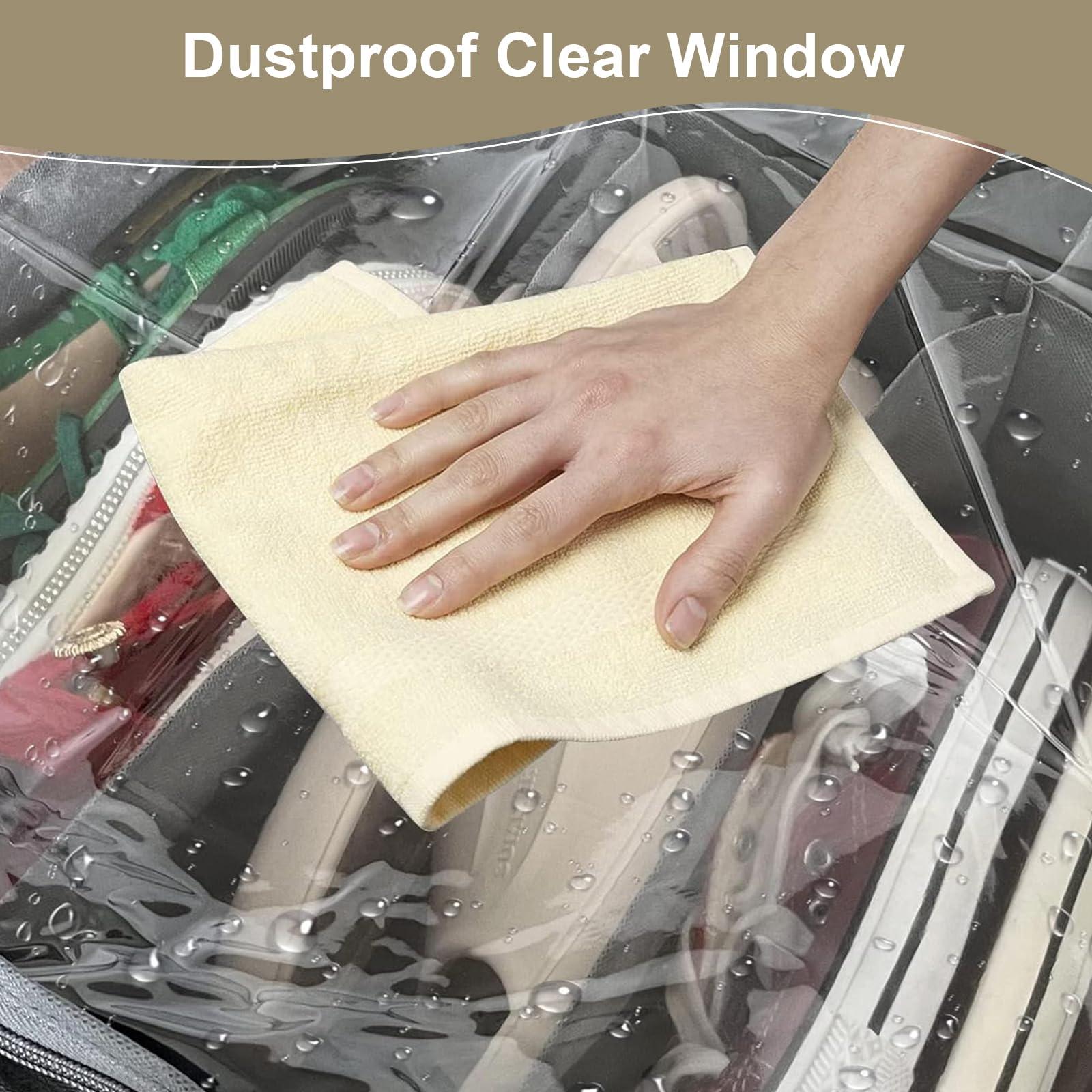 homyfort 32 Pairs Shoe Organizer Under Bed, Underbed Shoe Storage Boxes Bins, Organizador De Zapatos, Extra Large Zapateras Organizer, Grey, Set of 2