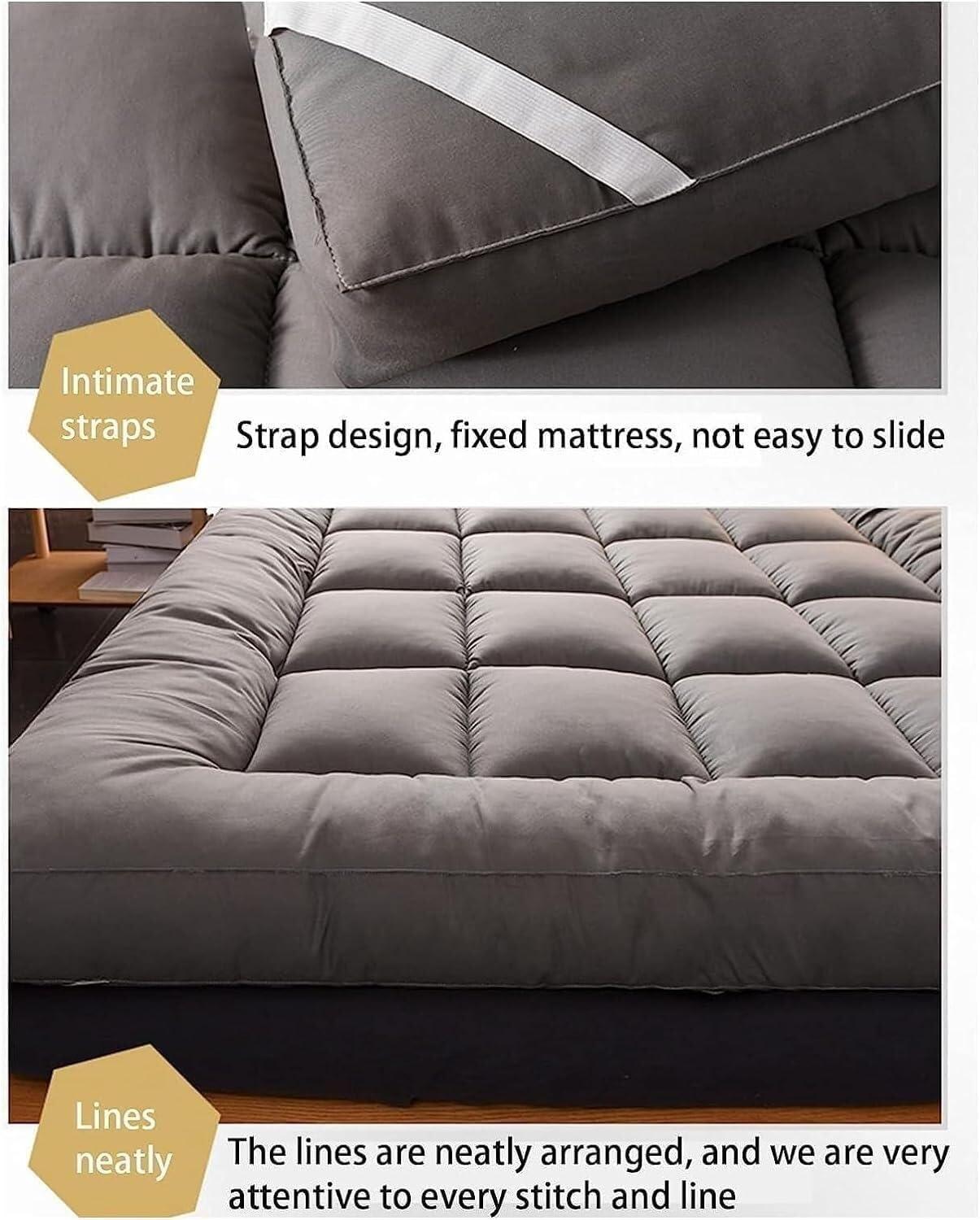 SHYMMD Upgrade Extra Thick Japanese Floor Mattress Futon Mattress,Roll Up Tatami Mat,Ultra Soft Fluffy Foldable Bed Mattress,Thick Sleeping Pad Floor Bed,Portable Guest Mattress