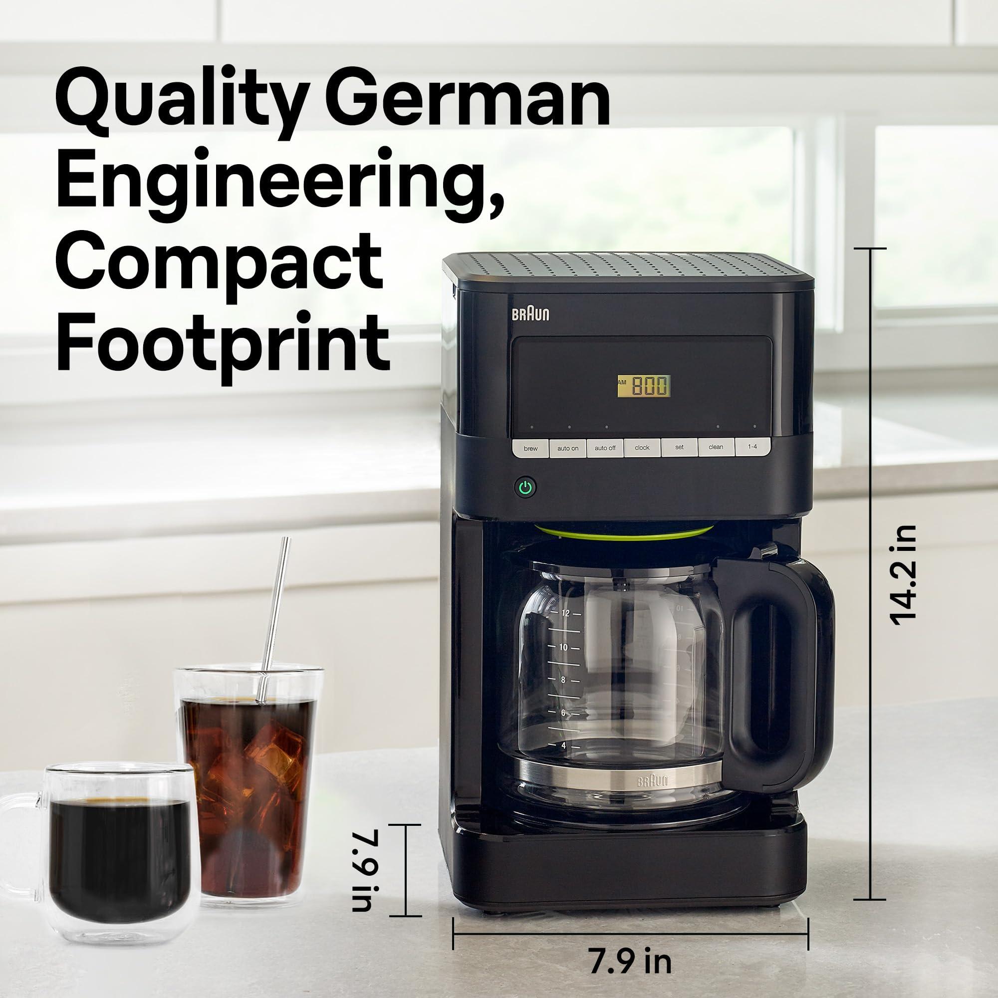 Braun Braun Brew Sense 12 cup Drip Coffee Maker, Black, KF7000BK