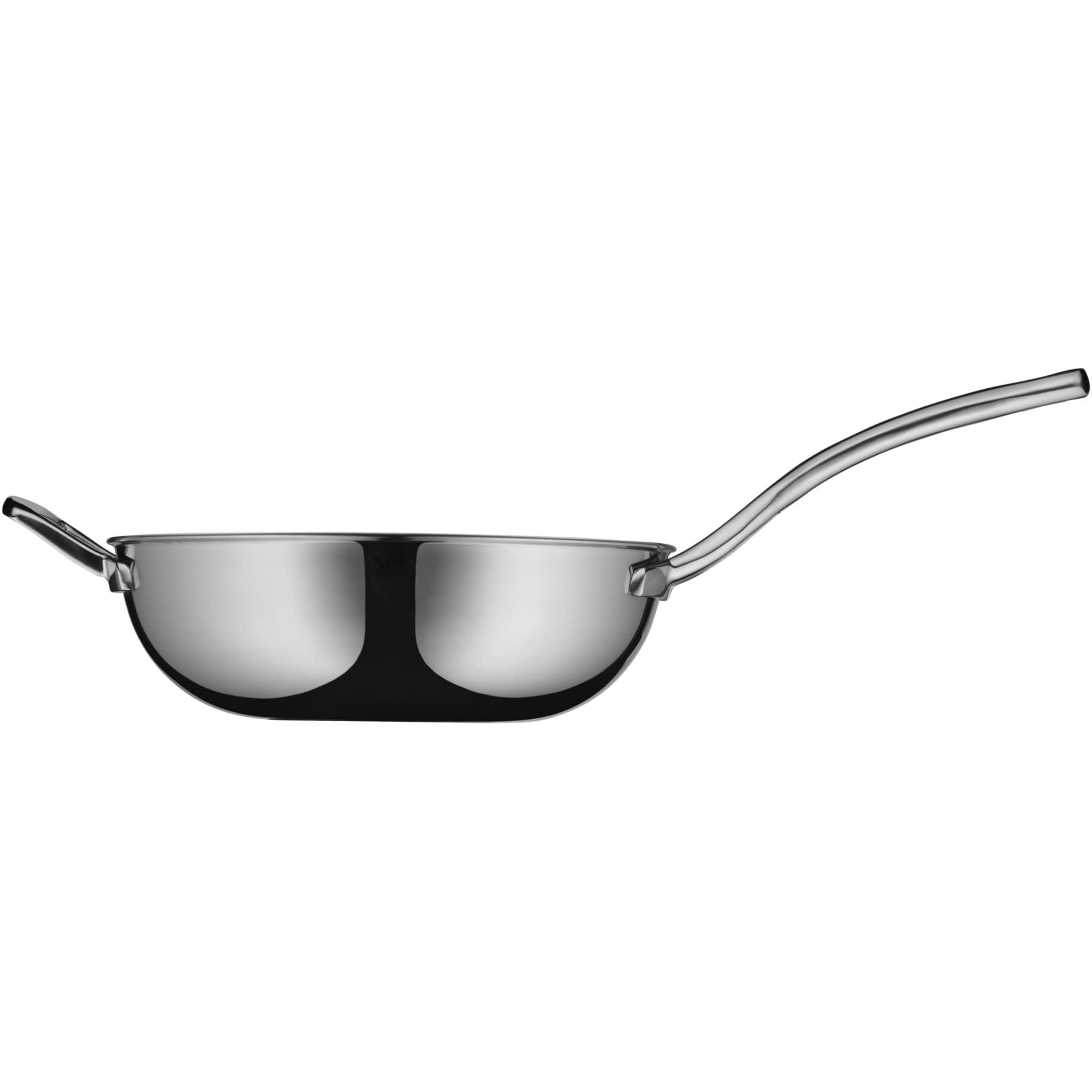 WMF WMF Wok Multiply 28cm with Metal lid, Stainless Steel, Silver, 57.5 x 33.2 x 20.3 cm