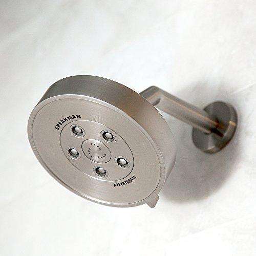 Speakman Speakman S-3010-BN Neo Anystream 3-in-1 Shower Head, Brushed Nickel, 2.5 GPM, 3 Settings - Adjustable Flow and Pressure, Self-Cleaning Plungers