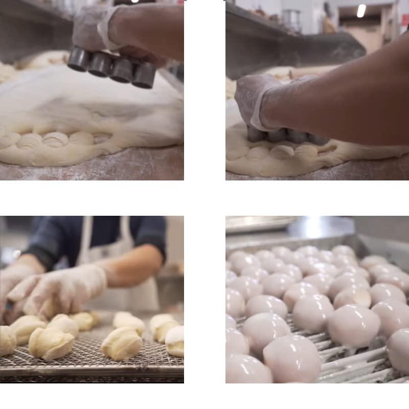 OCS Parts Donut Hole Cutter Heavy Duty Stainless Steel 4 Cut-Outs, 1-1/4 Inch Cut Size