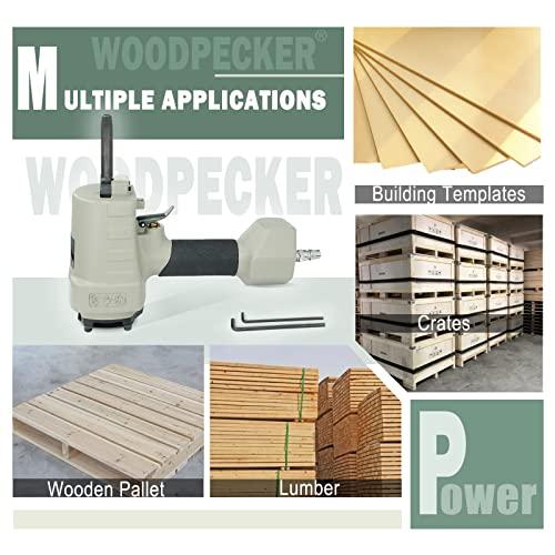 KAMSIN Woodpecker WTB60 Pneumatic Nails Puller Air Punch Nailer Air Power Nail Remover Gun Nail Puncher Heavy Duty Denailer Gun Denailer Tool, Nail Pusher for Recycling/Removing Nails less than 0.197(5mm)