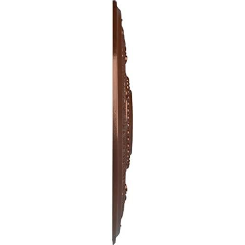 Ekena Millwork Ekena Millwork CM30TECPS Tellson Ceiling Medallion, 30 5/8\"OD x 2 1/2\"P (Fits Canopies up to 6 3/4\"), Hand-Painted Copper Penny