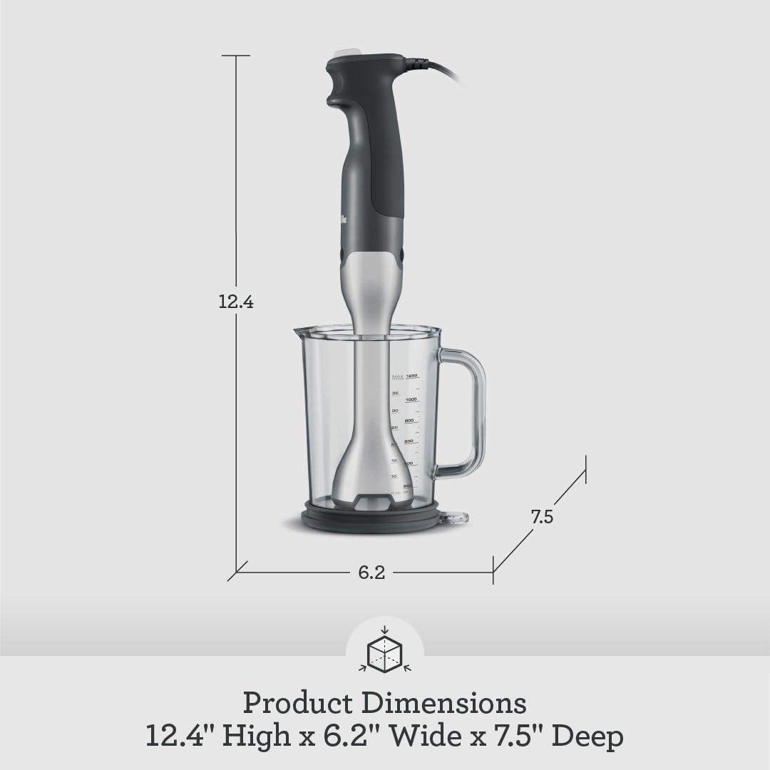 Breville Breville Control Grip Immersion Blender, Brushed Stainless Steel